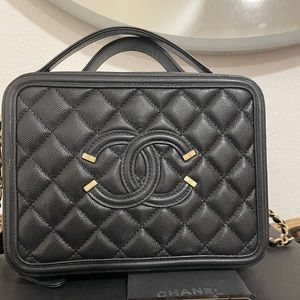 Chanel Filigree Vanity Purse